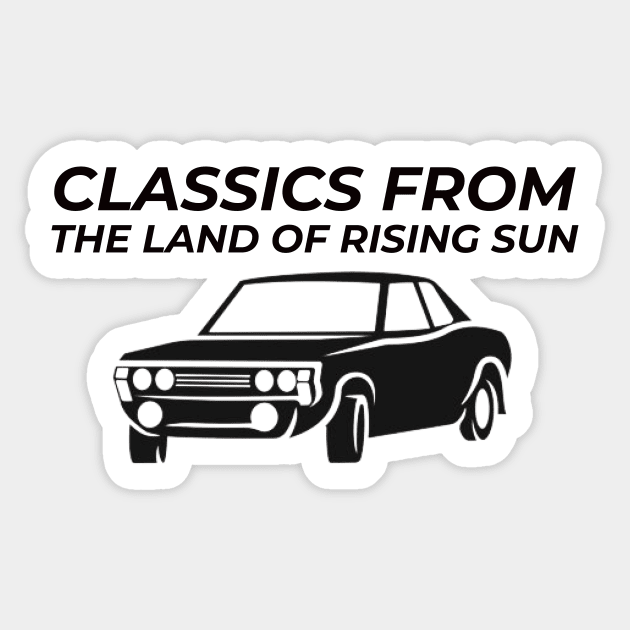 Classics from the land of rising sun Sticker by MOTOSHIFT